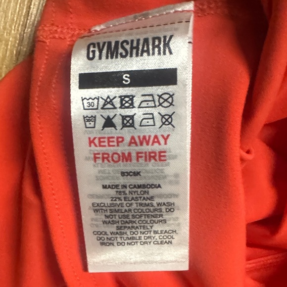 Gymshark NEW red size small S body fit yoga gym Active Leggings - Picture 6 of 9
